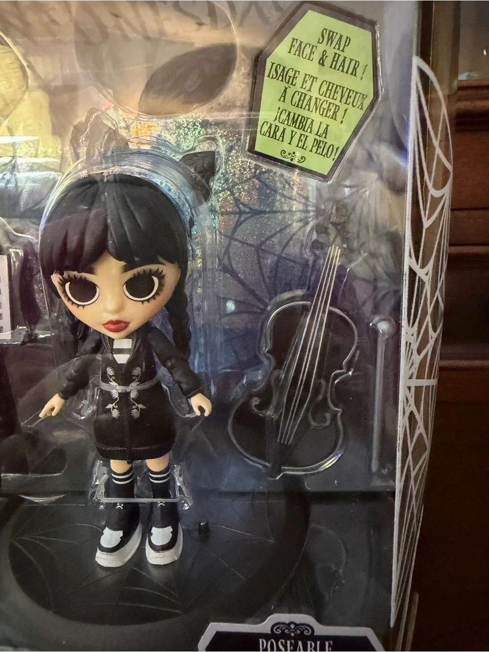 Wednesday Addams Deluxe Poseable Figure - Black